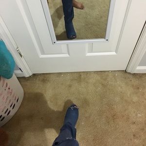 Jean Thigh High Boot , Very Cute & Never Worn ❗️